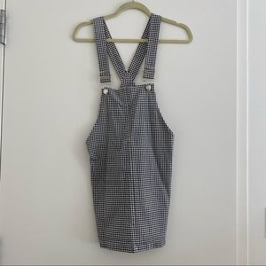 Gingham Overall Dress